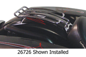 Luggage Rack Fender Mount Sportster 04 / Later W / Solo Seat Four Bar Chrome Plated