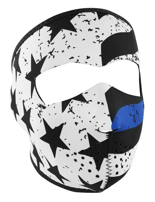 Neoprene Face Mask Thin Blue Line Full Face Mask Zanheadgear Wnfm119