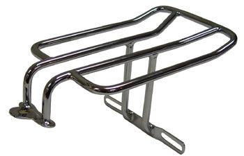 Luggage Rack W / Lic Plate Mt Dyna 91 / 05(Except Fxdwg) W / Full Seat 4 Bar Chrome