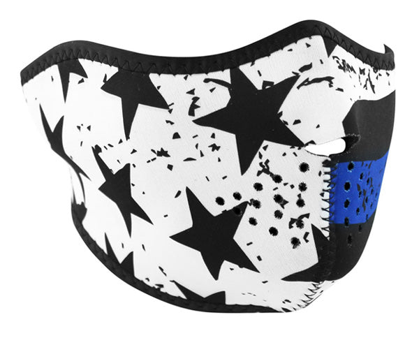 Neoprene 1 / 2 Face Mask Thin Blue Line Zanheadgear Wnfm171H