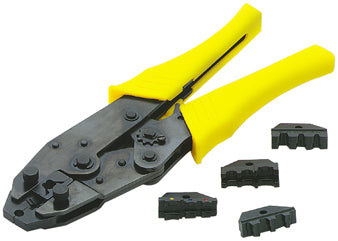 Wire Crimping & Stripping Tool 7 / 9Mm Plug To 6 Wire Sizes W / Adj Ratchet Accel 170036M