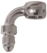 Brake Part Adapter Fitting Chrome Plated 10 Mm Banjo #3 Male 90 Degree Chromed Goodridge 599-03Ch