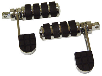 Footrests Anti-Vibe With Heel Support & Male Nut