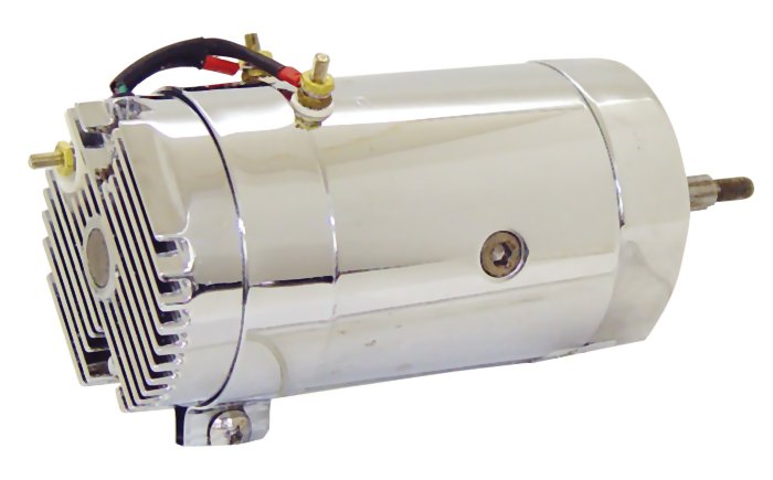 12V Generator W / Regulator Chrome Plated Big Twin 65 / 69 Sportster 65 / E84 Servi-Car 65 / 73 Electric Start Only