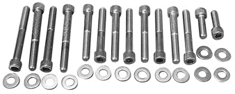 Rocker Arm Cover Bolt Kit Sportster 77 / 85 Allen HD Bolts Chrome Plated Replaces HD 4725 Colony.8790-28