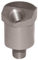 Oil Pressure Gauge Fitting Big Twin Evo 84 / L Use W / O Sending Unit Anodized Silver