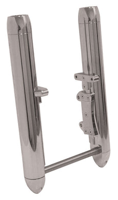 Fr Fork Lower Legs Torpedo Fxst 84 / 99 Fxwg 85 / 86 Fxdwg 93 / 99 Dual Disc 41Mm Chrome