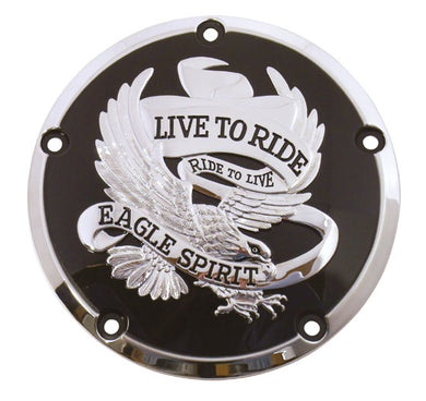 CLUTCH COVER FOR BIG TWIN BLACK AND CHROME