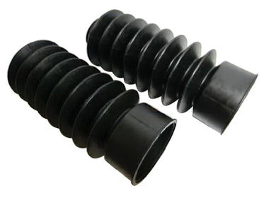 Fork Boots Black Rubber Fits 41Mm Fxst Fxdwg Fxwg