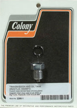 Load image into Gallery viewer, Magnetic Drain Plug Dome Head Fits Big Twin 2000 / Later 1 / 2-20 Thread Chrome Plated HD# 60328-98A