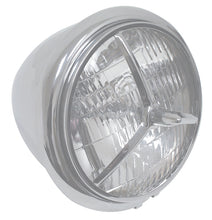 Load image into Gallery viewer, Lens Grill Tri-Bar Style 5-3 / 4 All 5-3 / 4&quot; Headlights Installs Over Lens Chrome Plated Steel