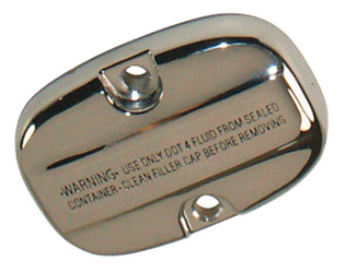 Rear Master Cylinder Cover Chrome Touring Models 2008 / Later* Replaces HD 46463-08
