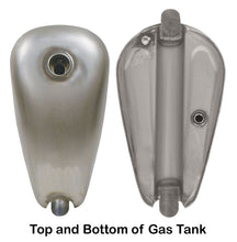 Load image into Gallery viewer, Sportster Gas Tank Low Tunel 2.4 Gal 22Mm Male Bung Tab Mounts