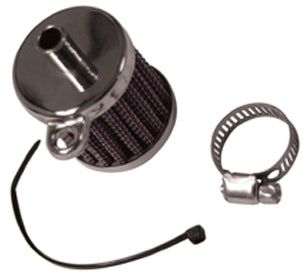 Crankcase Breather Filter Kit Big Twin Sportster All Models Cus App Tab Mt Chrome Plated W / 3 / 8