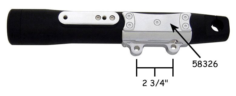 Caliper Conversion Bkt Rh Chrome Plated Cus Wg Fr Ends W / 2 Screw Mt Uw 2000 / Later* Brake Caliper