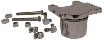 Oil Filter / Regulator Mount Big Twin 4 Spd 70 / 84 Softail 84 / 99 W / Oil Filter Mounting Hardware Chrome