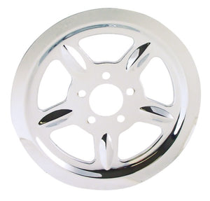 Rear Pulley Inset 5 Spoke Designition Fits 04 / Later Sportster Includes Hardware Replaces HD 91746-03 Cp