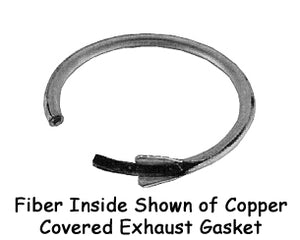Exhaust Port Gasket Shovelhead All Years..Copper O Ring W / Fiber Filling