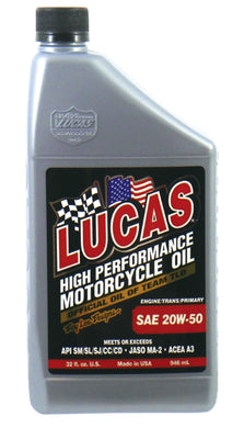 Eng Oil 20W-50 1 Quart Bottle All Evo & Tc Engines High Perf Petroleum Based MFG#10700