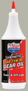100% Synthetic Trans Oil 1 Qt All Big Twin 1936 / Later* 75W90 Weight MFG#10047