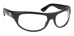 Wrap Black Frame Eyeware With Clear Lens MFG#2045