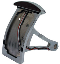 Load image into Gallery viewer, Taillight / Lic Mt Side Axle Lh Softail 86 / 99 Uw 3 / 4&quot; Or 1&quot;Od Axle Vertical Mt Led Lights Chrome