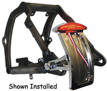 Load image into Gallery viewer, Taillight / Lic Mt Side Axle Lh Softail 86 / 99 Uw 3 / 4&quot; Or 1&quot;Od Axle Vertical Mt Led Lights Chrome