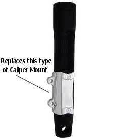 Caliper Mount Eliminator Plate Replaces Removable Mount On Cus Fork Assembly For Smooth Appearance