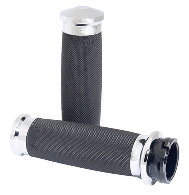 Hand Grips Custom Contour Chrome Grips Fly-By-Wire Cc-85-Ch-Fly