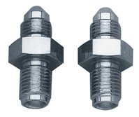 Brake Part Adapter Fitting Chrome Plated Flare #3 Male / 3 / 8-24 Male Str Chrome Plated Russell R4396C