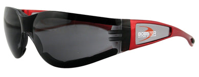Shield Ii Sunglass Red Frame Smoked Grey Lens Bobster Eyewear Esh221