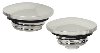 Gas Cap Set Essential Chrome Plated Billet Fits 82 / Later W / Paint Protectors & Tool