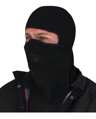 Balaclava Fleece Black Hook & Loop Closure Zanheadgear Wb114V