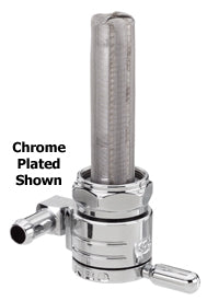 High Flow Fuel Vlv 5 / 16Od Line Big Twin 75 / 93 Sportster 75 / 94 Brass Forward Outlet 76-312F-Bs