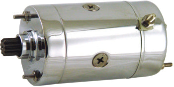 Starter Motor Hitachi Style Chrome Plated Big Twin Sportster Most Models 1973 / 1988 Replaces HD 31559-89T & 31570-73