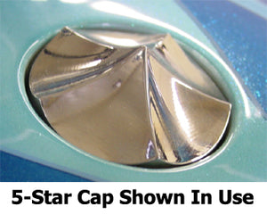 Pop-Up Gas Cap Kit 5-Star W / Weld-In Bung Matt Hotch