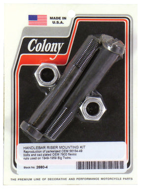 Handlebar Riser Mounting Kit Fits Big Twin 1949 / 1959 Replaces 56154-49