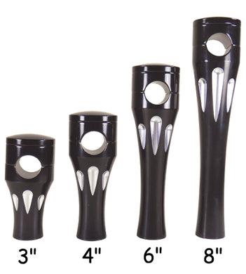 Deep Cut Billet Risers Black Custom Use 6