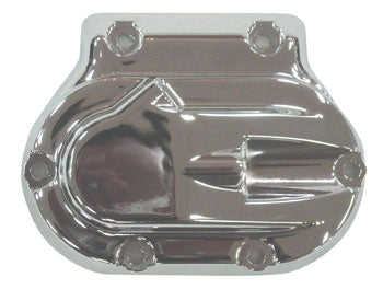 Hydraulic Clutch Trans End Cvr Fits Softail 00 / Later Dyna 99 / 05 FLT 99 / Later Chrome Plated Replaces 37121-03