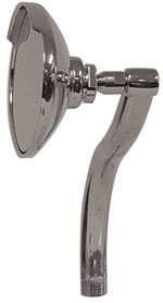 Curved Stem Mirror Die Cast Chrome Plated 4-1 / 2"X2-1 / 2" Face All Models Non-Tinted Mts Lh Or Rh
