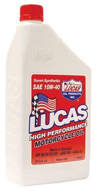 Eng Oil 10W-40 Semi Synthetic All Evo & Tc Engines High Perf Meets Jaso Specs MFG#10710