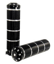 Load image into Gallery viewer, Billet Aluminum Hand Grips All Models W / Exterior Cables Black Anodized