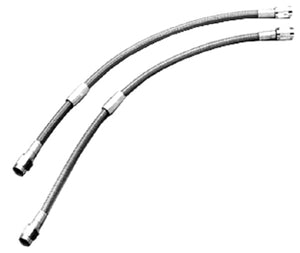 Brake Hose Assembly Clear Coat Chrome #3 Hose W / Female Ends Use W / Fittings 19"Long R58052S