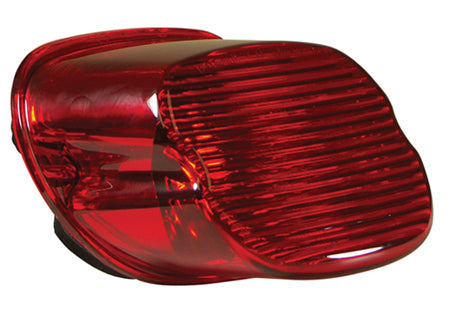 Laydown Taillight Lens Red Softail L03 / L*(Except Fxstd Flsts) FLT Dyna Sportster Without License Lens