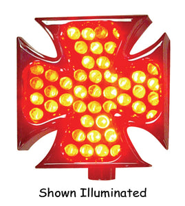 Maltese Led Marker / Running Lt Custom Use Cnc Billet Aluminum 2-1 / 4" X 2-1 / 4" X 3 / 4" Deep Cp