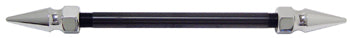 Axle With Spike Nuts 5 / 8 Diameter 9.5 Long Chrome Spike Nuts