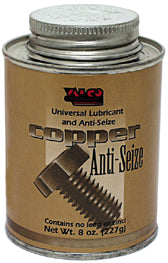 Oil High Temp Copper Antiseize Withstands 2000 Degrees 8 Ounce Brush Top Can