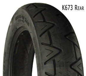 Kenda Kruz Rear Tire (Cruiser / Touring)140 / 90H16 Black Side Wall Tube Or Tubeless K673
