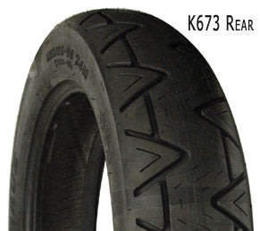 Kenda Kruz Rear Tire (Cruiser / Touring)160 / 80H16 Black Side Wall Tube Or Tubeless K673