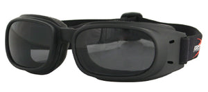 Piston Goggle Black Frame Smoke Lenses Bobster Eyewear Bpis01